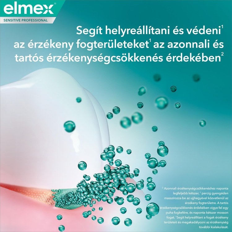 Az elmex Sensitive Professional Repair & Prevent Gentle Whitening fogkrém azonnali és tartós érzékenységcsökkentő hatása